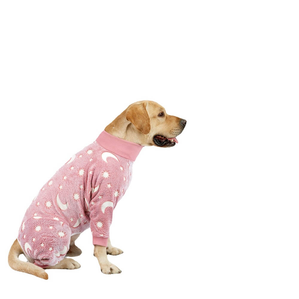 Pijama suave y acogedor con diseño de luna y estrellas para perros: perfecto para una comodidad durante todo el año