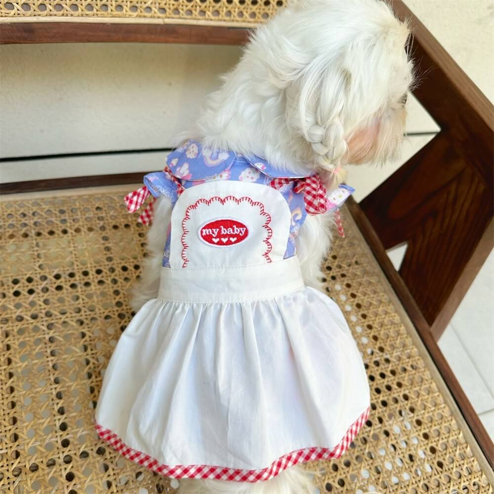 Adorable vestido para perro estilo retro: perfecto para ocasiones especiales