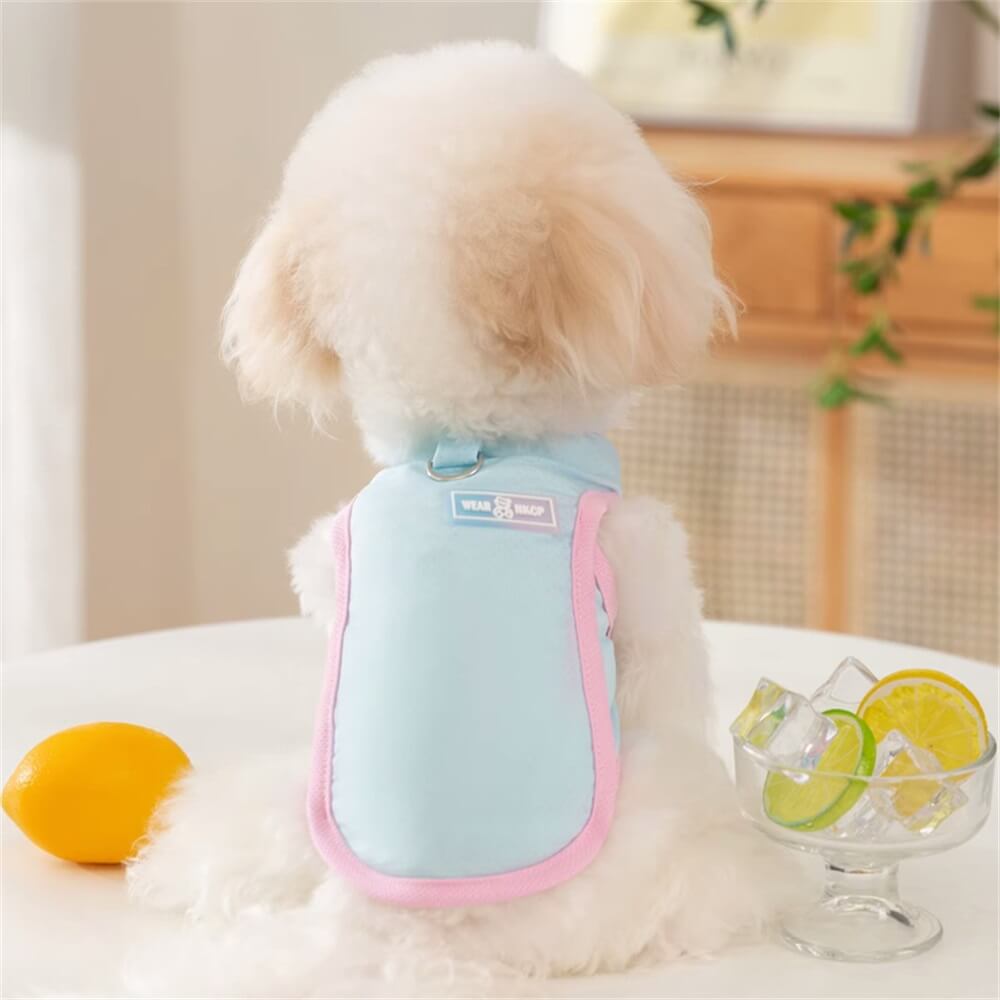 Chaleco de refrigeración con protección solar para mascotas, ropa ligera de verano para perros pequeños