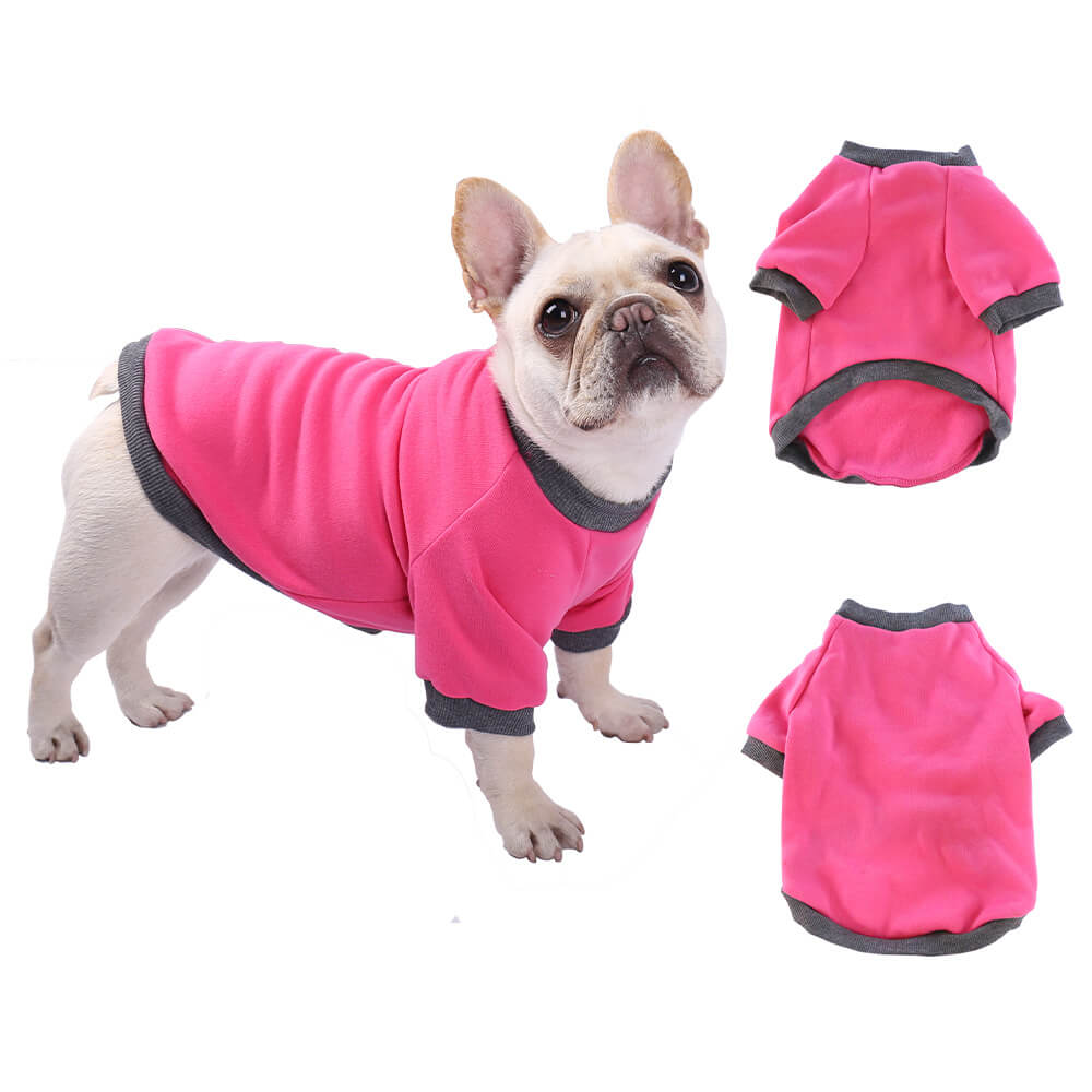 Camisa básica para perros de color sólido: ropa clásica, cómoda y para uso diario