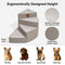 Escaleras de mascotas de espiral extraíbles repelentes de agua de lujo