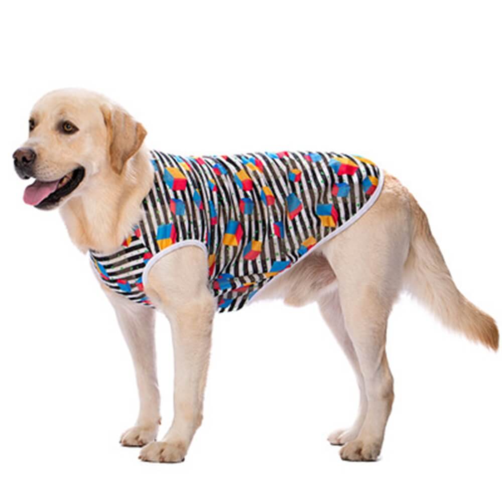 Ropa para perros finos Golden Retriever Labrador patrón transpirable chaleco de protección solar