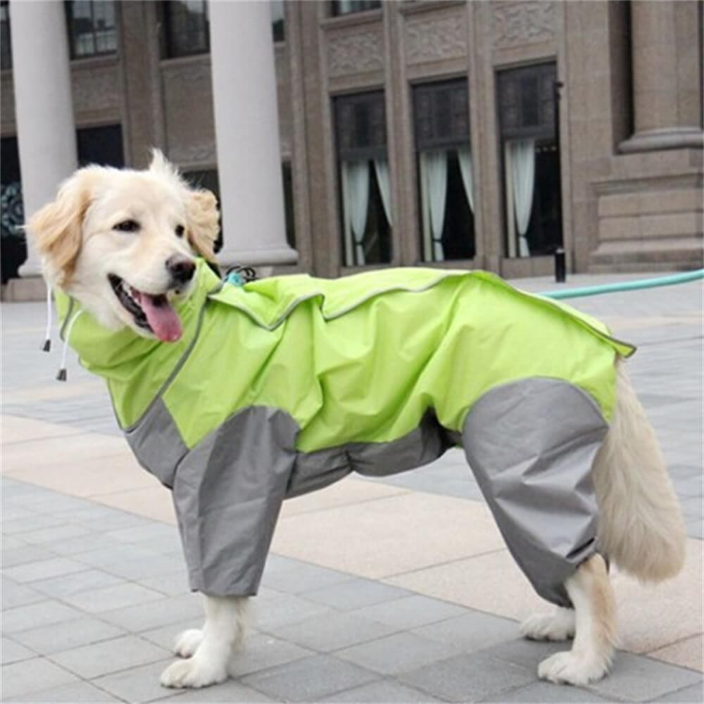 Chaqueta Impermeable Grueso de Algodón para Perros con Cuello Alto