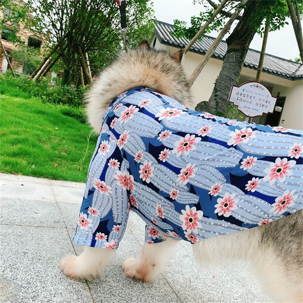 Ropa para mascotas Pet Carent-Niño Camisa de manga corta Estilo hawaiano