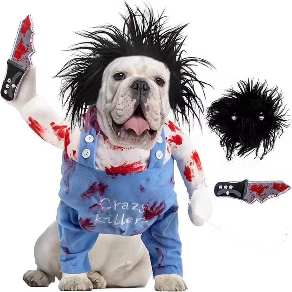 Disfraz de Halloween para Perros - Chucky de Terror Loco