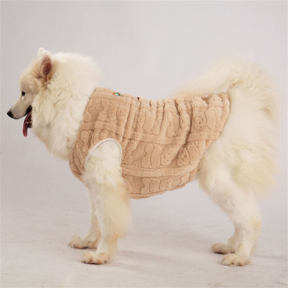 Chaleco de peluche y acogedor para perros: perfecto para abrigarlos en invierno