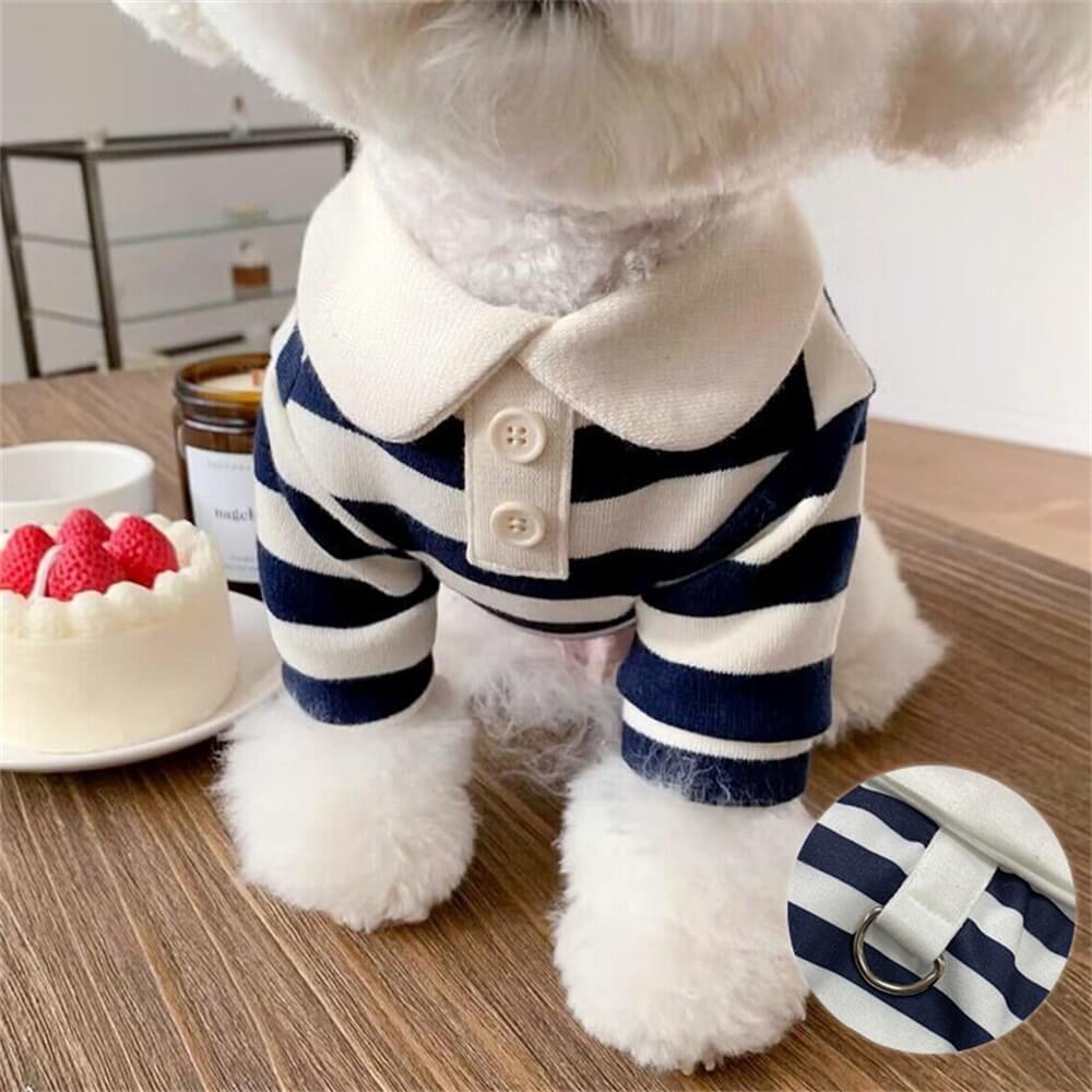 Camisas Polo a Rayas Clásicas para Perros