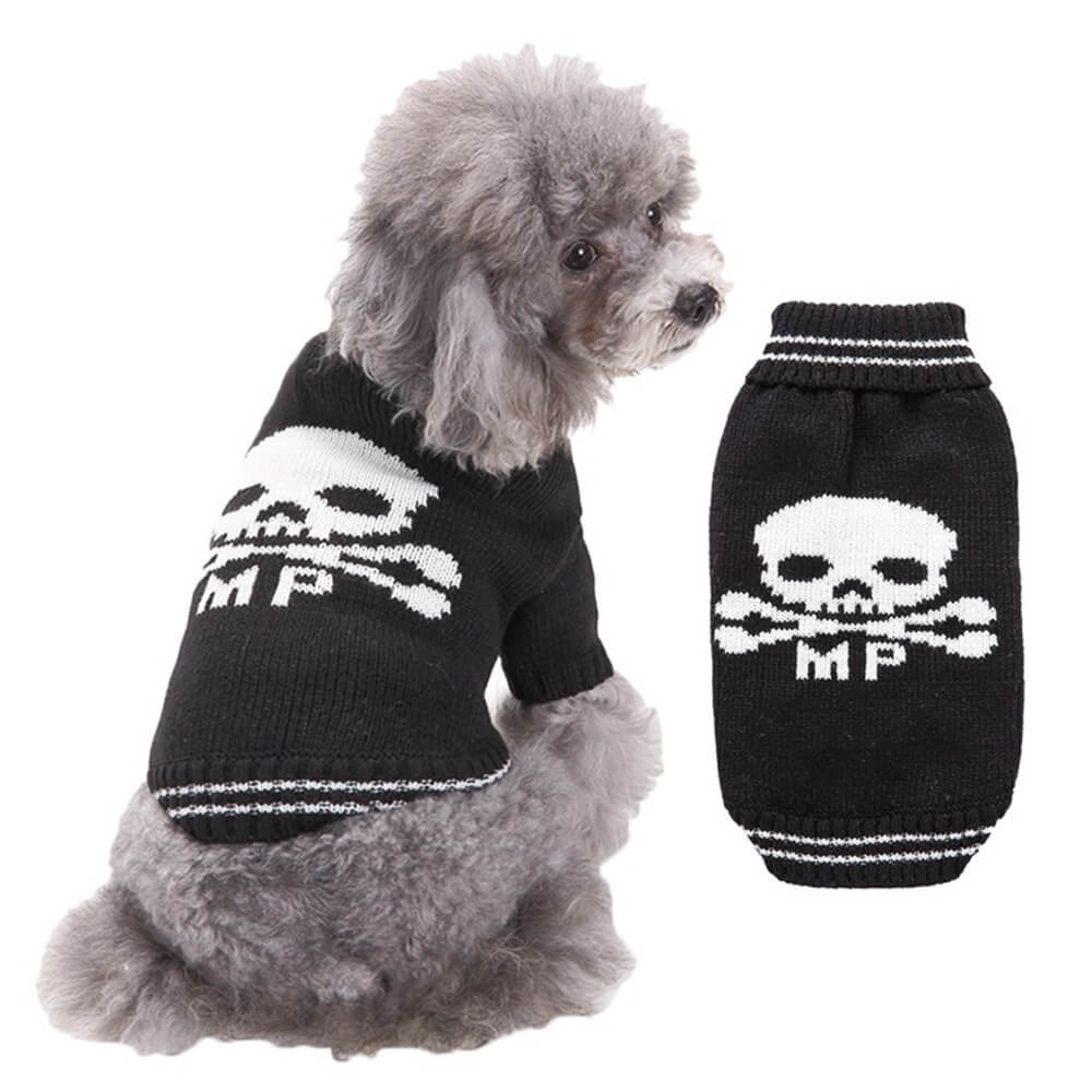 Suéter de Halloween para mascotas | Ropa cálida y acogedora para perros con estampado de Halloween