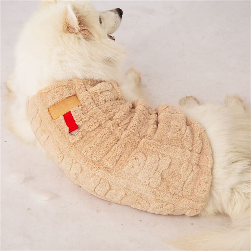 Chaleco de peluche y acogedor para perros: perfecto para abrigarlos en invierno