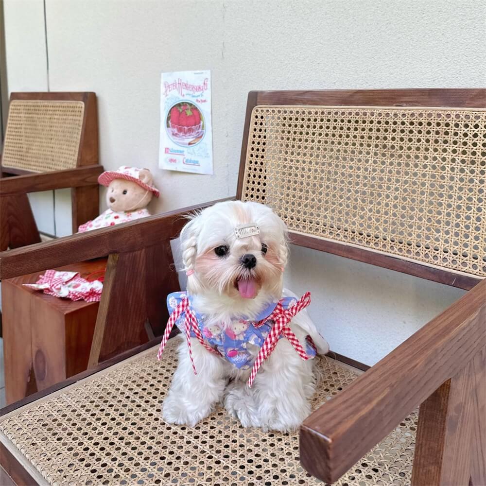 Adorable vestido para perro estilo retro: perfecto para ocasiones especiales