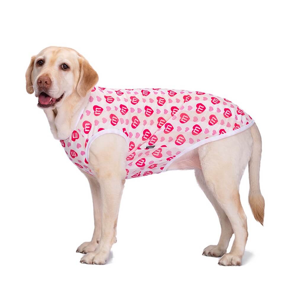 Ropa para perros finos Golden Retriever Labrador patrón transpirable chaleco de protección solar