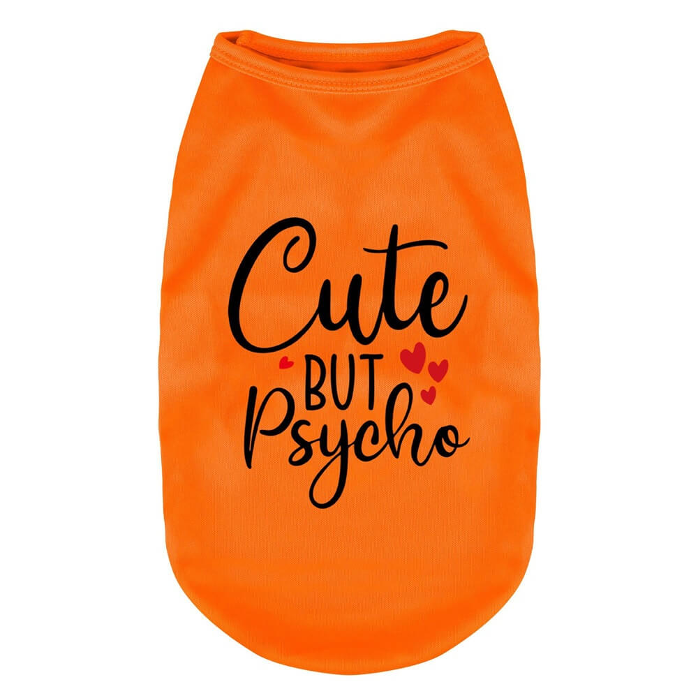 Chaleco para perros "Cute but Psycho": ropa para perros elegante y divertida