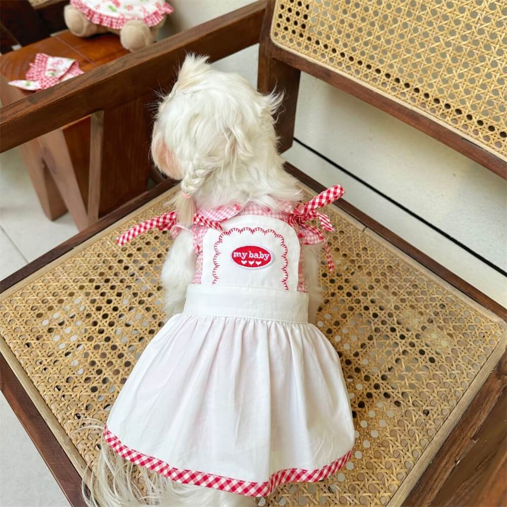 Adorable vestido para perro estilo retro: perfecto para ocasiones especiales