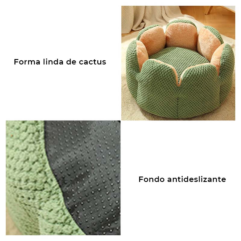 Cama Cómoda para Mascotas con Forma de Cactus