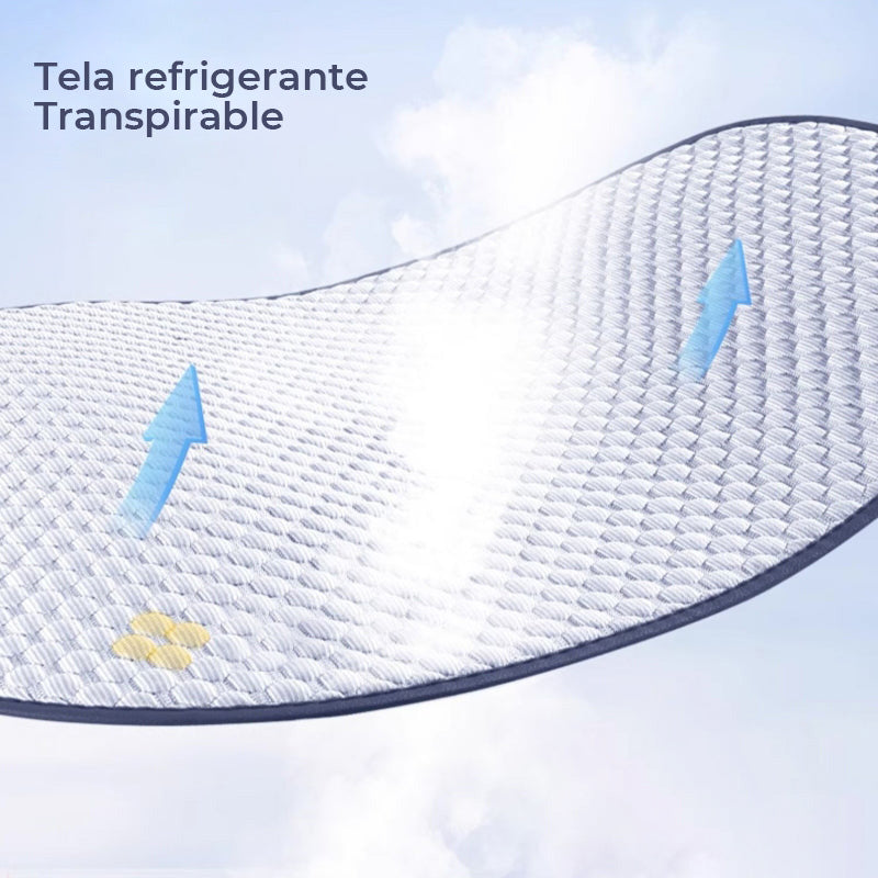 Funda Protectora Transpirable y Refrescante de Seda de Hielo para Asiento Delantero de Coche