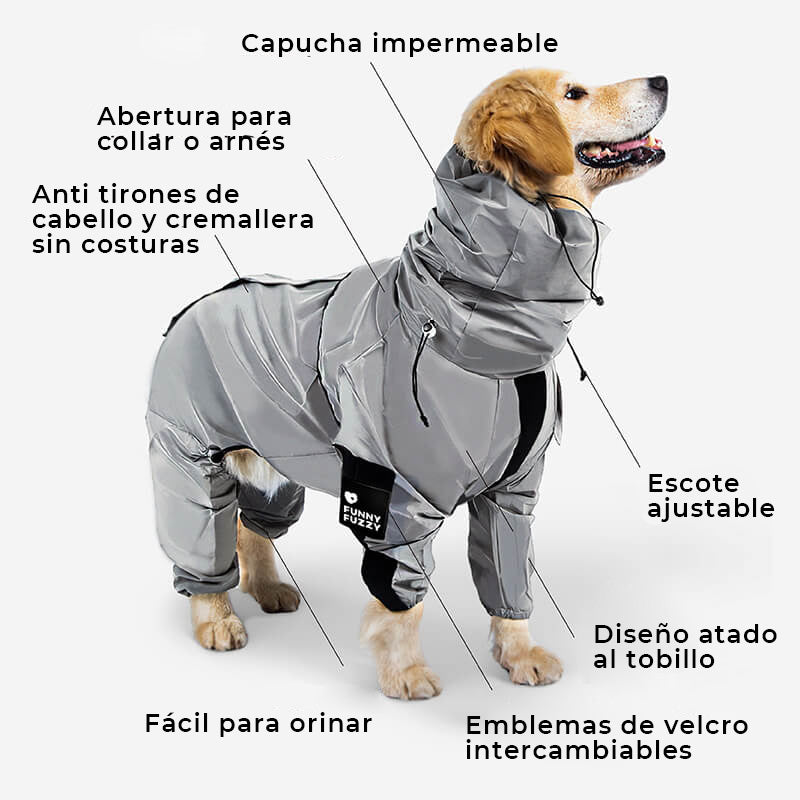 Impermeable Reflectante para Perros para Todo Clima