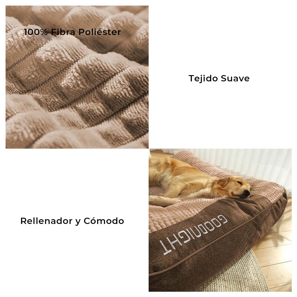 Cama Gruesa para Perros con Protección para la Columna Vertebral y Resistente a los Arañazos
