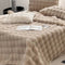 Deluxe Faux Rabbit Fur Anti-Slip Instited Sheet Matchel