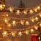 Lumières LED Renne de Noël et flocon de neige Guirlande lumineuse USB