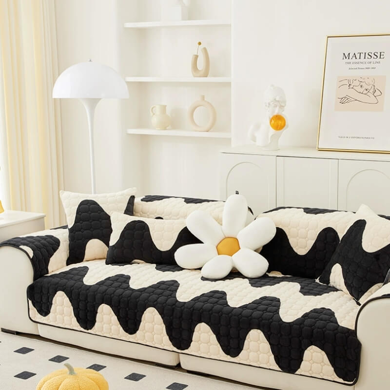 Milk Velvet Sofa Cover Furniture Non-slip Protection Couch Cover