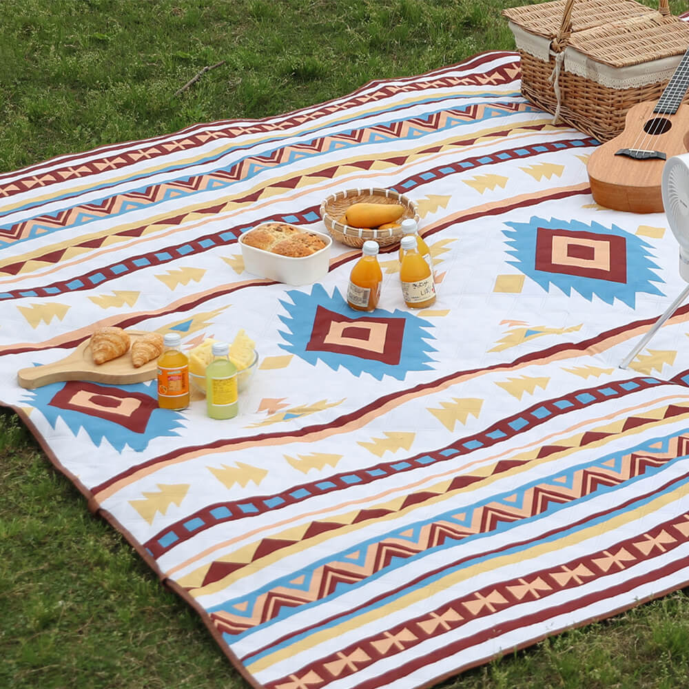 Moroccan Outdoor Ultrasonic Waterproof Foldable Picnic Mat