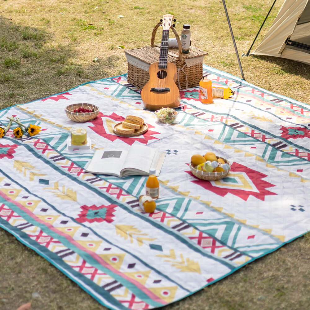 Estera de picnic plegable impermeable ultrasónica al aire libre marroquí