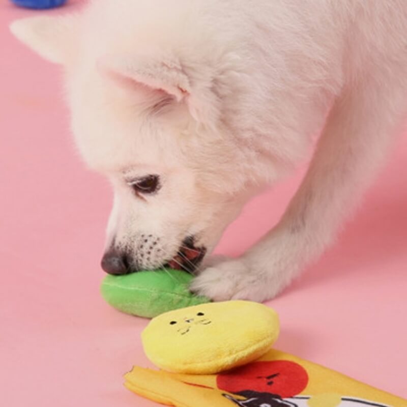 Juguetes de peluche Juguetes de comida tibetana Juguetes para perros