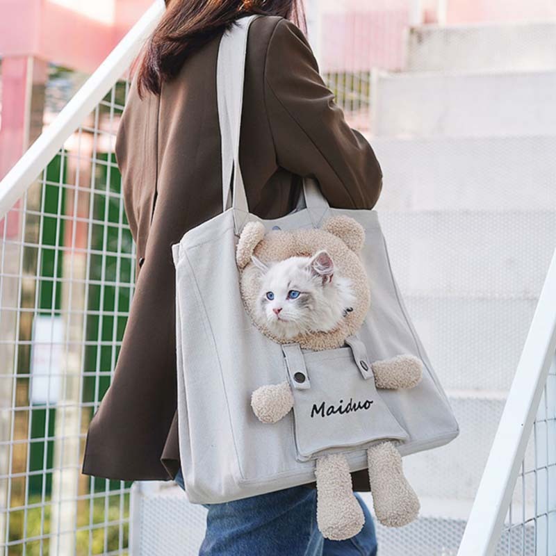 Bolsa de transporte para mascotas de diseño de viaje transpirable portátil