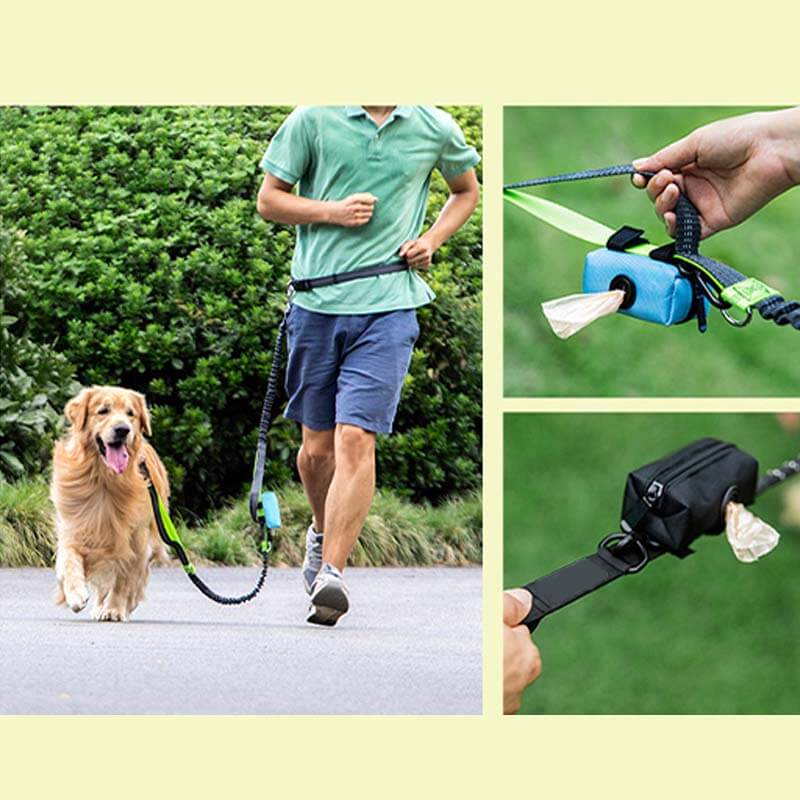 Dispensador portátil de bolsas para residuos de perros, bolsa para pasear perros de tela Oxford