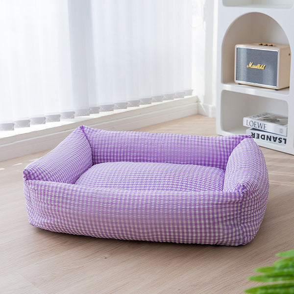 Cama para perros lavable rectángulo cama transpirable para mascotas