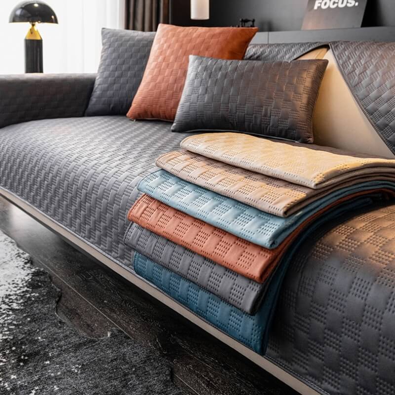 Cubierta impermeable del sofá de la protección de los muebles de la cubierta del sofá de la tela de Leathaire