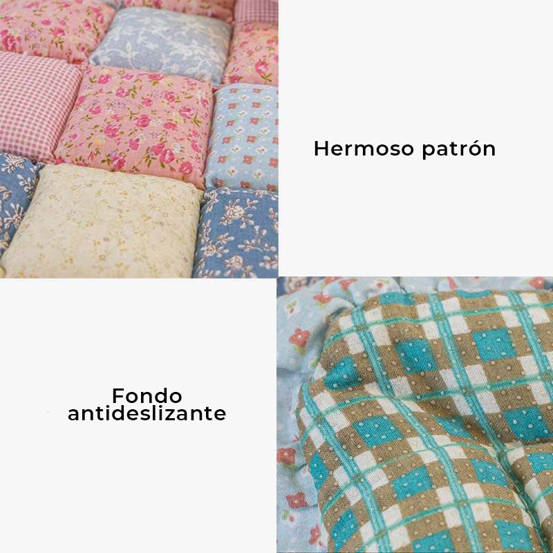 Funda de Sofá Protectora Hecha a Mano de Algodón Puro con Estampado Floral