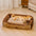 Vintage Color-Block Flannel Removable Bolster Dog Bed with Pillow– CozyRest