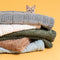 Haga una cubierta del sofá de galletas Waffle: acogedora franela suave y alfombra de mascotas transpirable, ¡disfrute de una sabrosa comodidad!