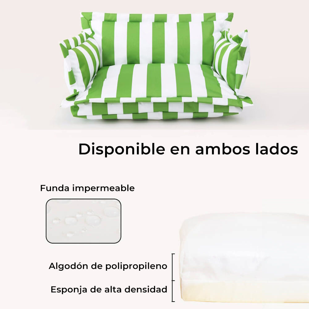 Cama antibacteriana impermeable resistente a los arañazos para perros y sofás para mascotas