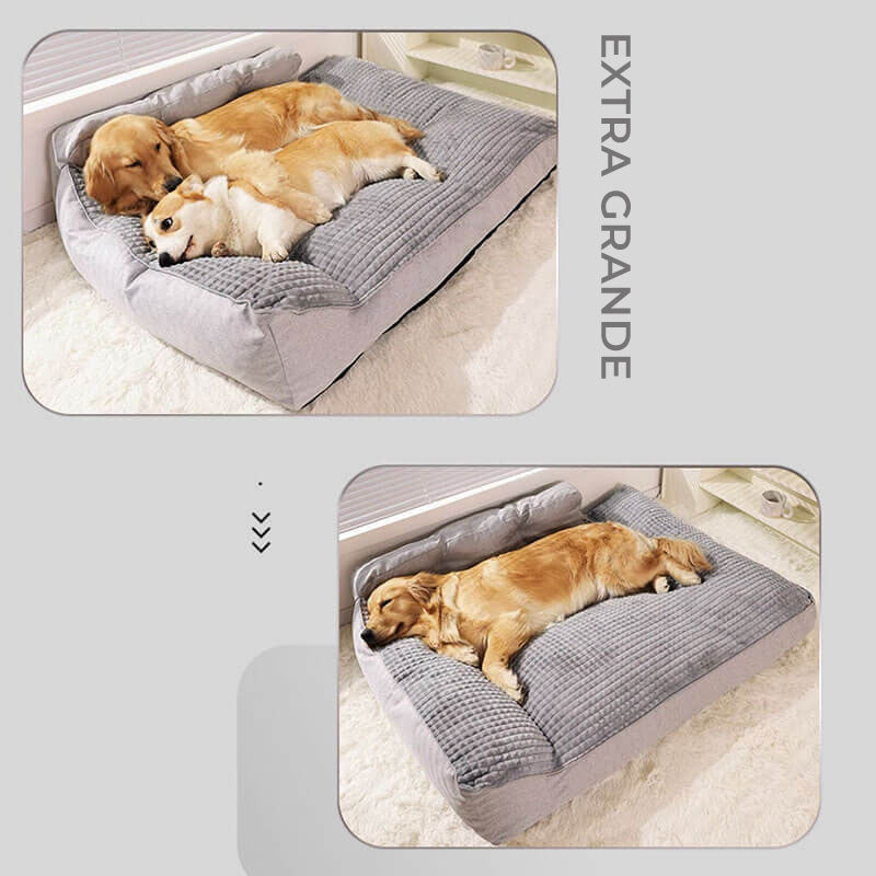 Funda de cama tipo almohada para perros y gatos, lavable, grande, gruesa, para todas las estaciones