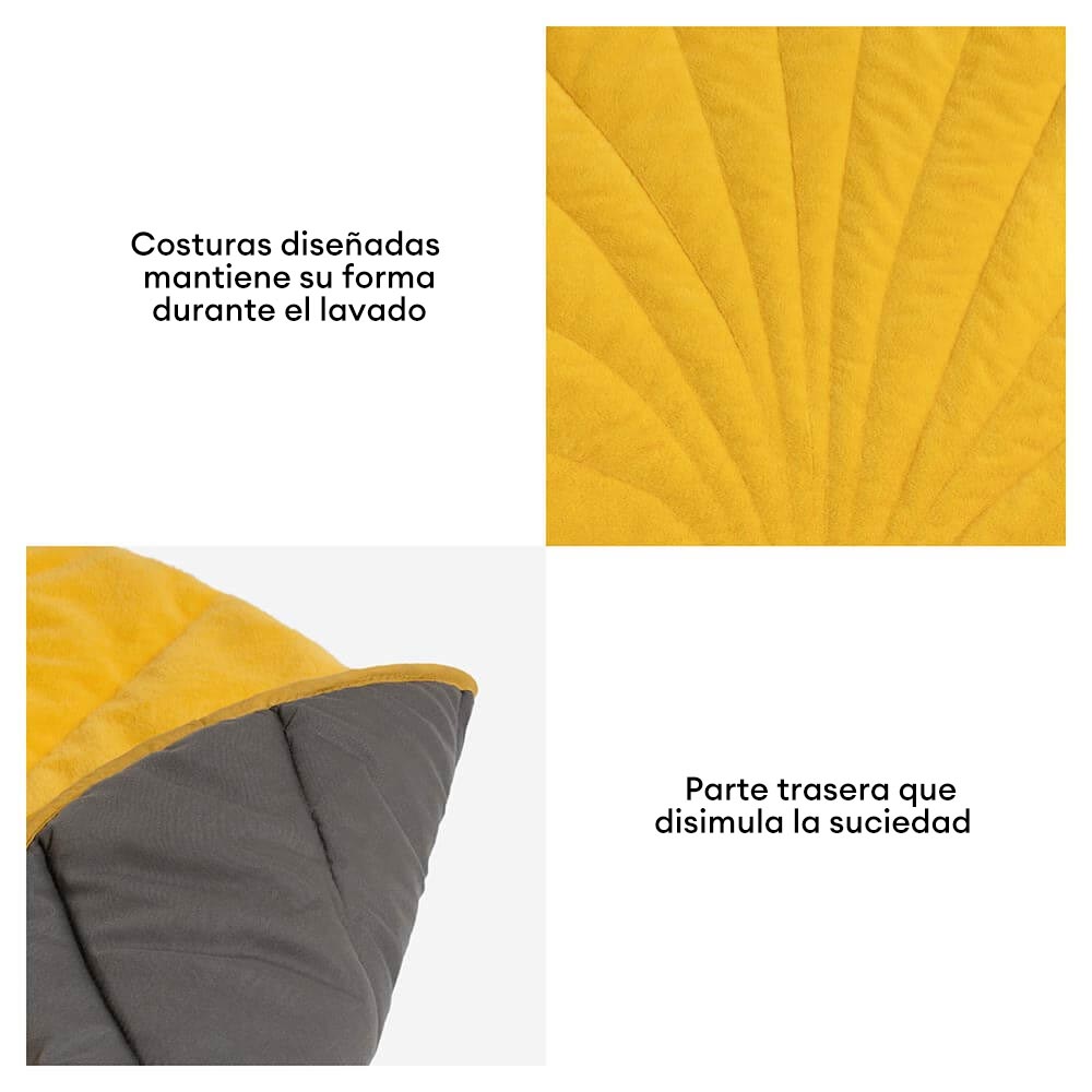 Alfombrilla lavable para perros con forma de hoja de peluche - The Leaf Collector