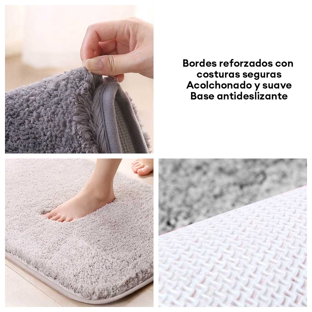 Alfombra para mascotas de felpa gruesa, absorbente y resistente al barro para patas sucias