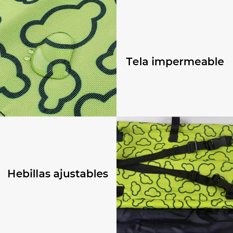 Funda para asiento de coche para perros impermeable, gruesa y plegable