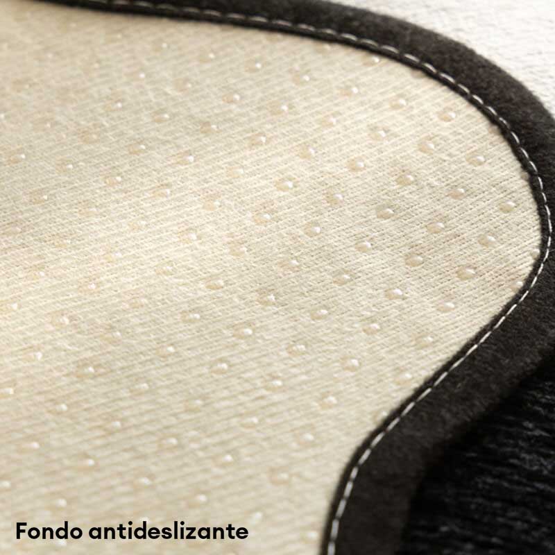 Funda de sofá negra clásica de chenilla en forma irregular, antirayaduras y antideslizante