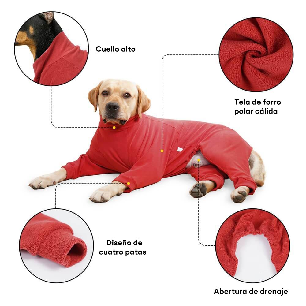 Pijamas de polar acogedores para perros: ropa de dormir perfecta para perros grandes