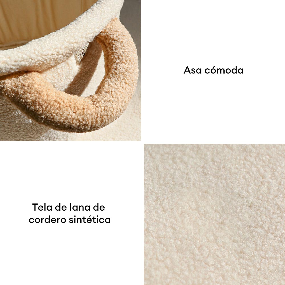 Cesta de almacenamiento de juguetes de peluche para perros, multifuncional y duradera