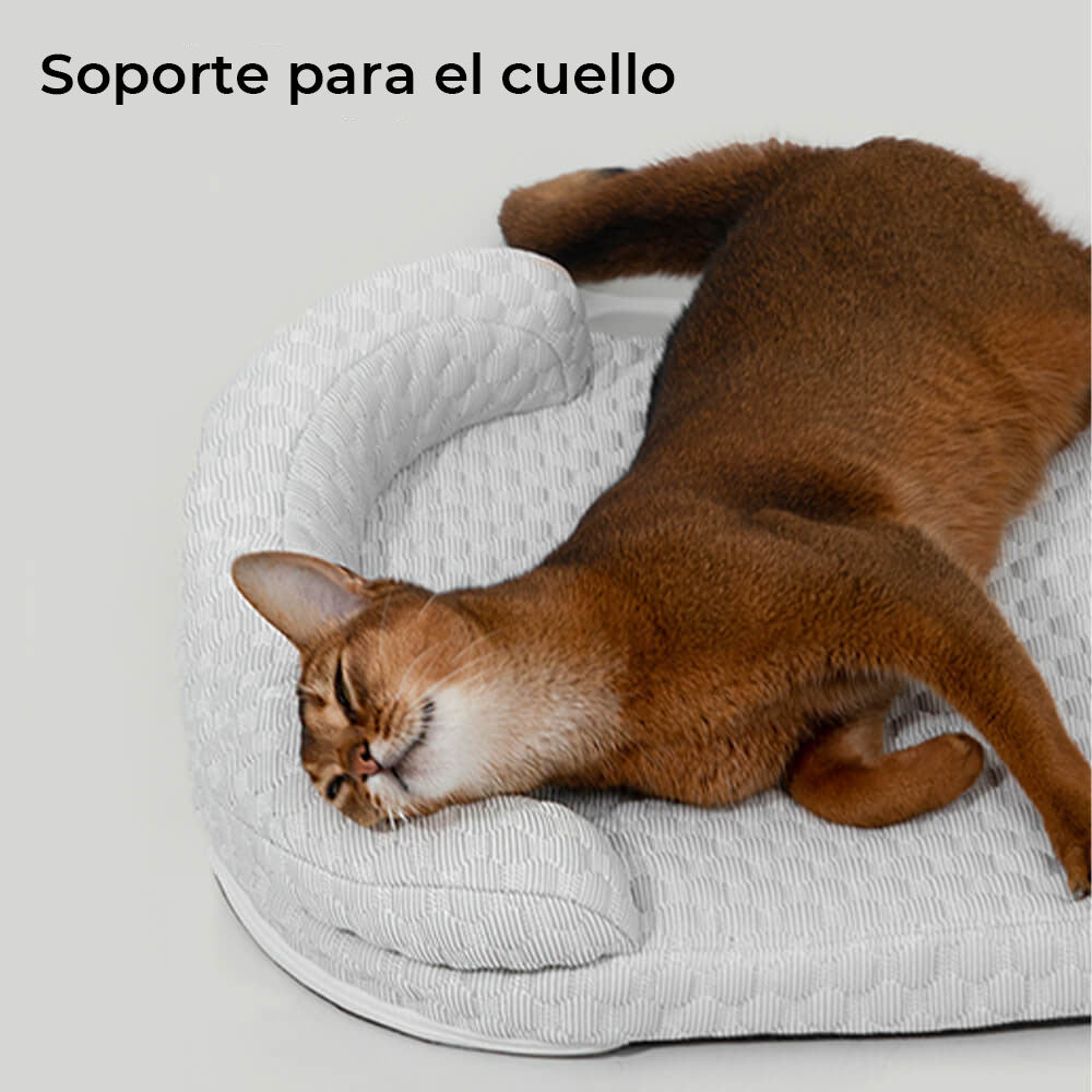 Cama de almohada para perros con soporte para el cuello transpirable y refrescante