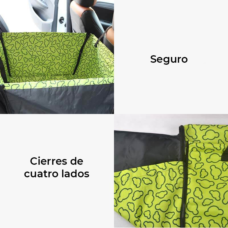 Funda para asiento de coche para perros impermeable, gruesa y plegable