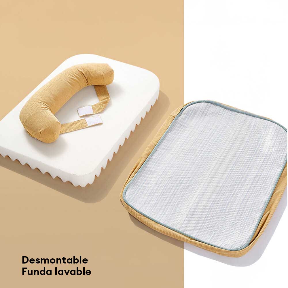 Cama ortopédica para perros transpirable de temporada con forro impermeable y almohada