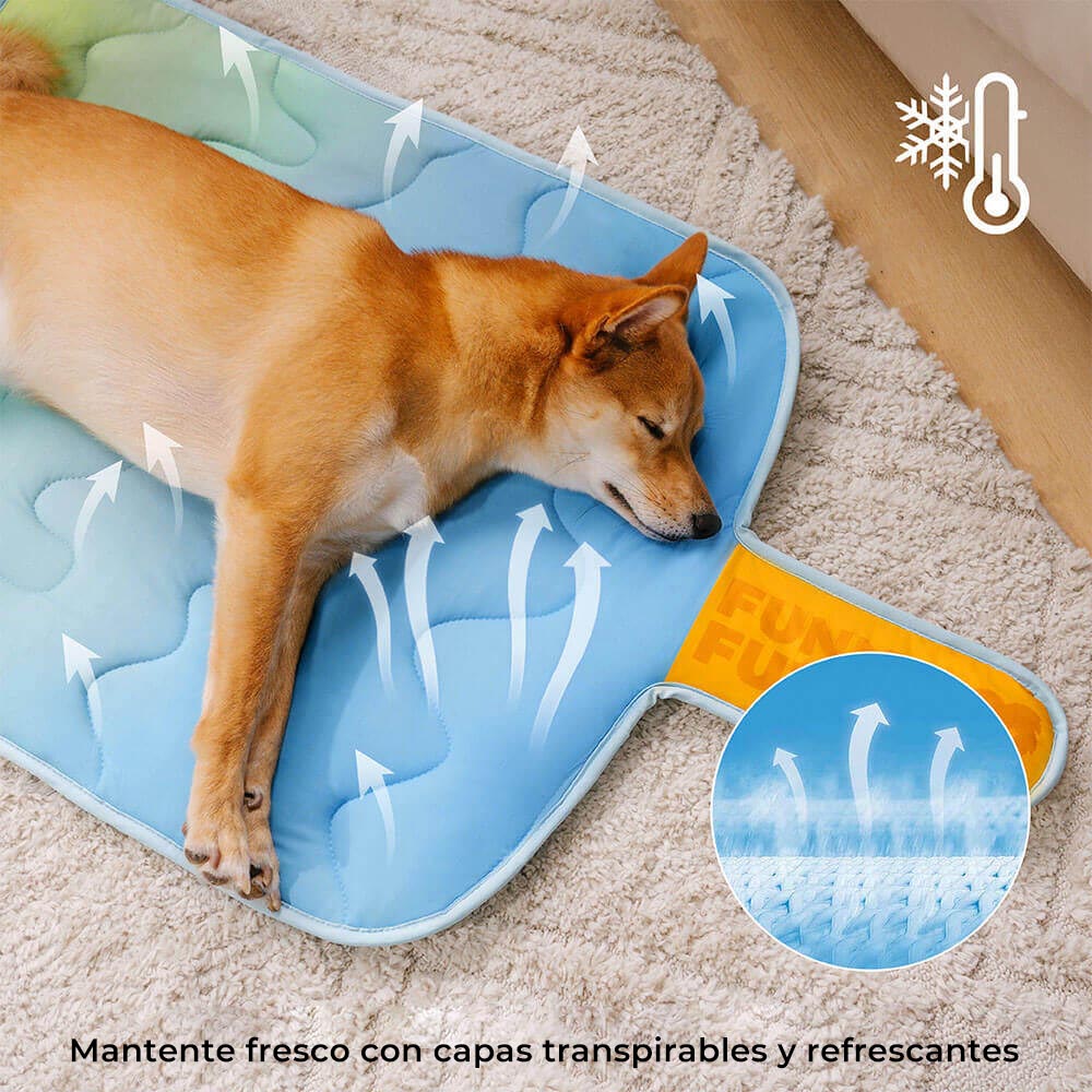 Alfombrilla para perros de enfriamiento superior en forma de helado y lavable - iChill