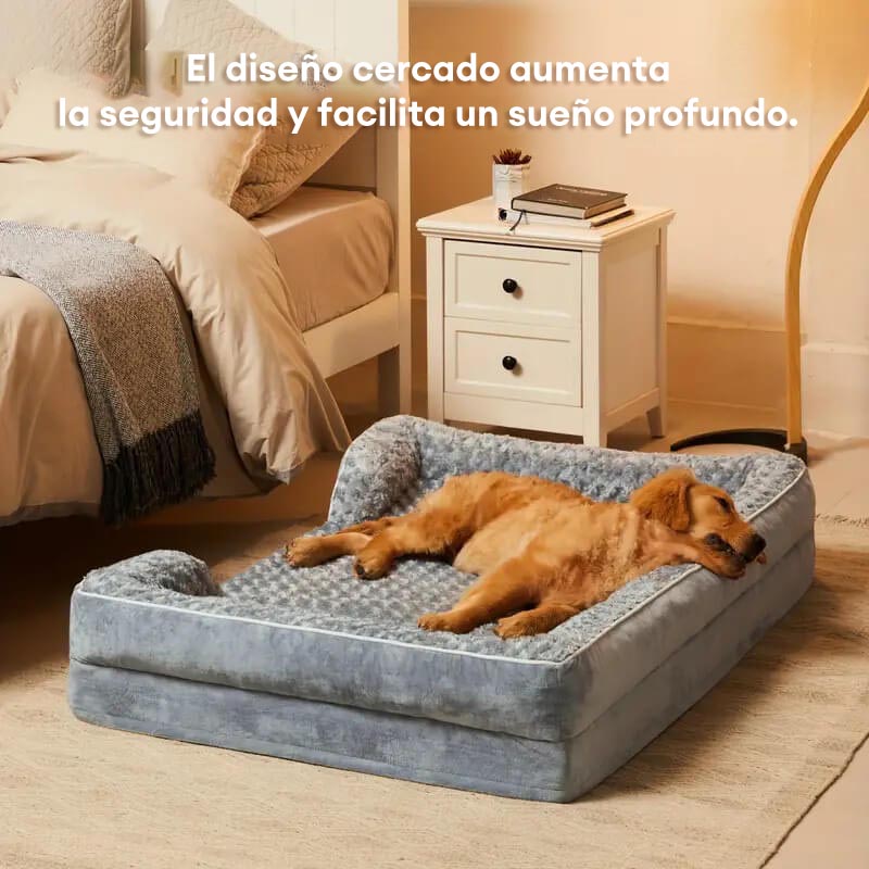 Cama ortopédica para perros desmontable, impermeable y con soporte envolvente completo