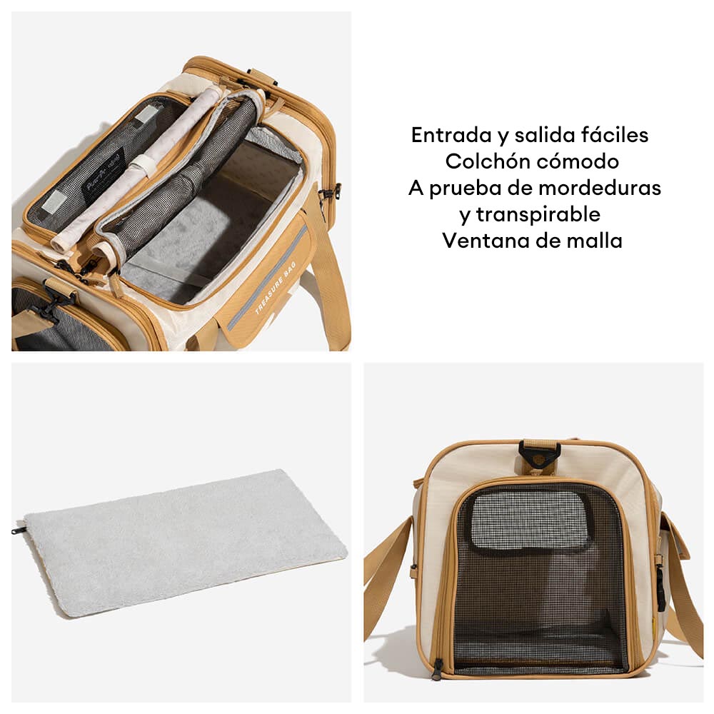 Bolsa de Transporte para Mascotas Portátil, Plegable y Transpirable