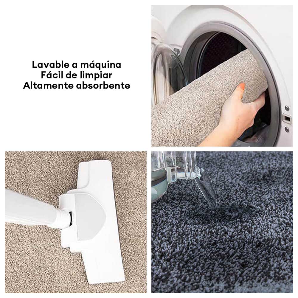 Alfombra para mascotas de felpa gruesa, absorbente y resistente al barro para patas sucias