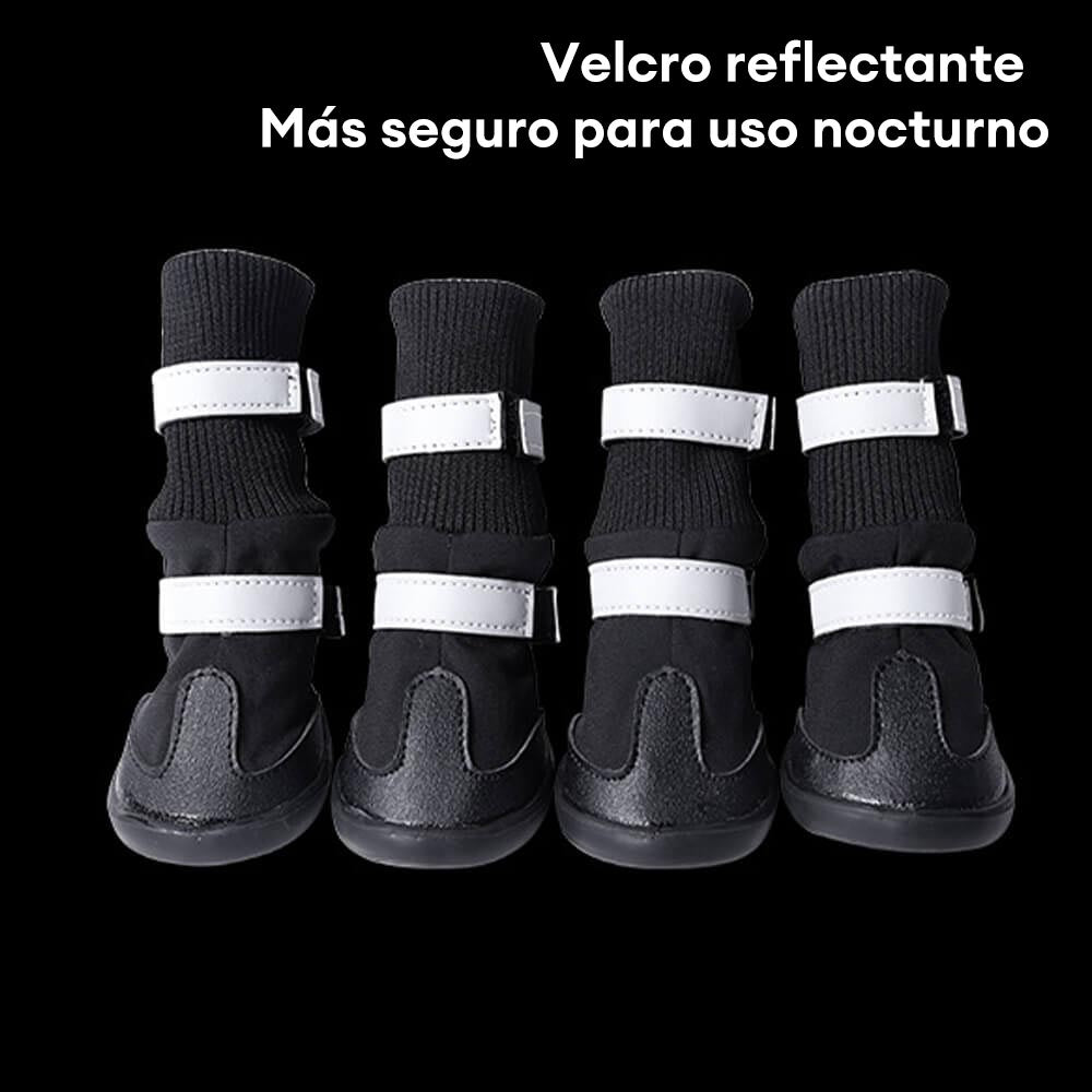 Botas para perros impermeables, cálidas, duraderas y reflectantes para exteriores